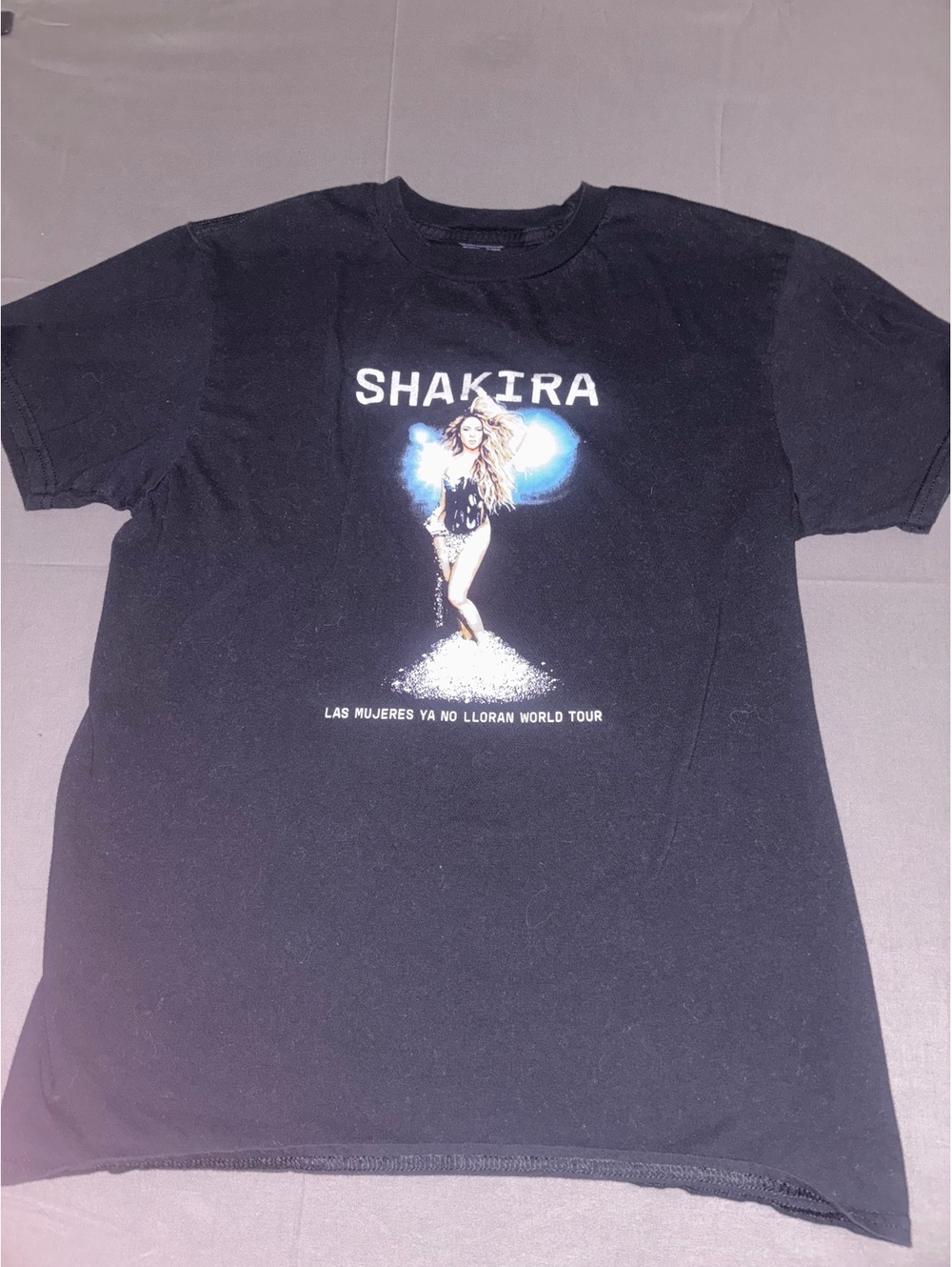 Shakira Las Mujeres Ya No Lloran World Tour T-Shirt Black Medium Concert Tee